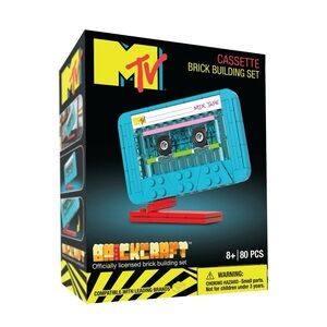 MTV Retro Cassette Tape 80pc. Brick Building Set By Brickcraft